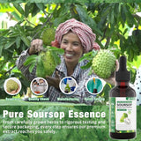 Soursop Bitters Liquid, Graviola Liquid Drops Supplement with Vitamin B6, C, D3, Pure Soursop Multivitamin for Overall Health-Enhancing | Vegan, Non-GMO | 2 Fl Oz