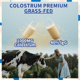 VYXION Bovine Colostrum 8 in 1 Capsules Supplement 1000mg - 40% IgG Bovine Colostrum - Gut, Bone, Exercise, Immune - 60 Capsules