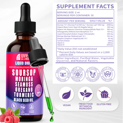 VYXION 10-in-1 Soursop Bitters Liquid Drops – Mixed Berry