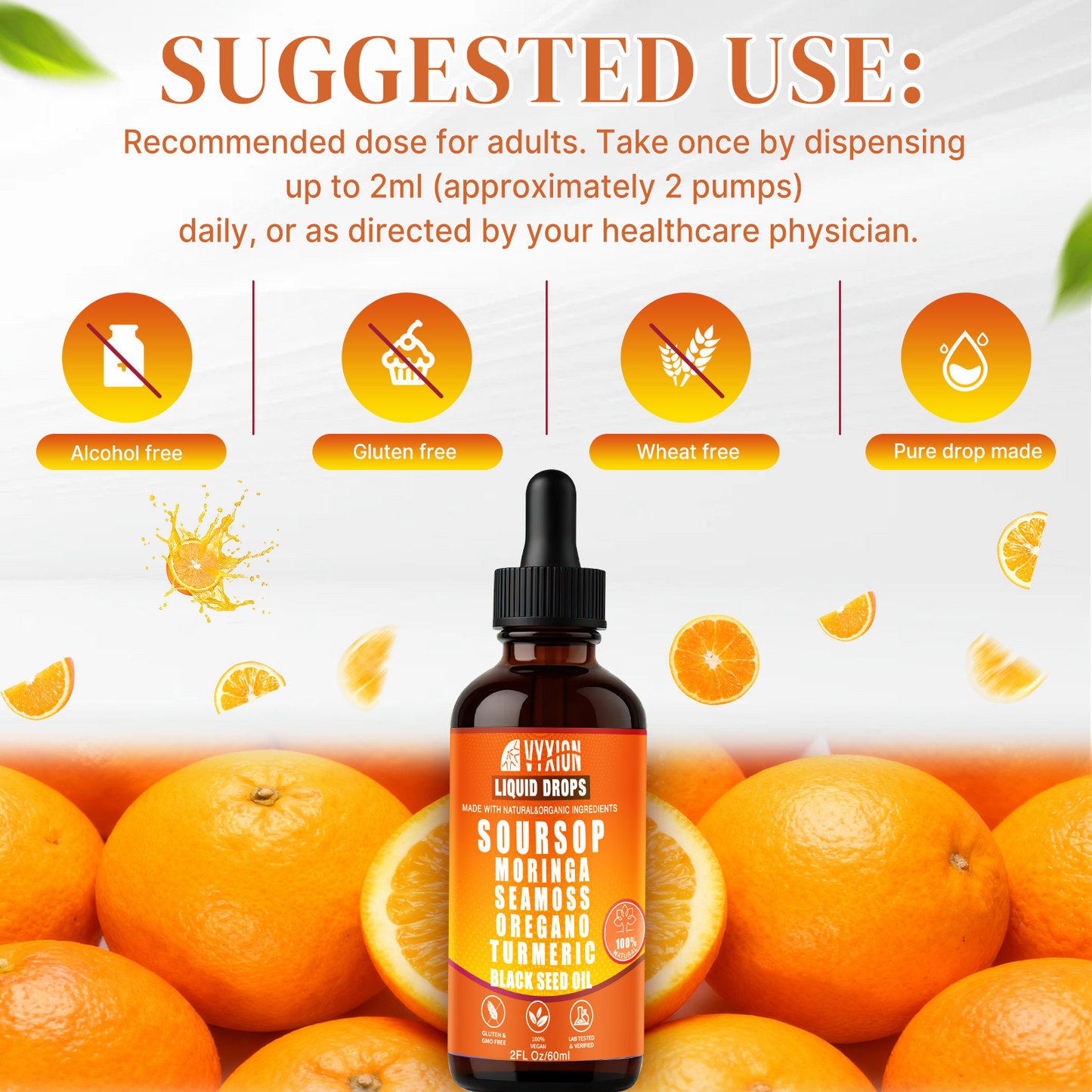 VYXION 10-in-1 Soursop Bitters Liquid Drops – Orange