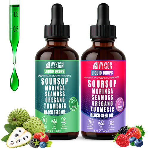 VYXION 10-in-1 Soursop Bitters Liquid Drops – Original & Mixed Berry