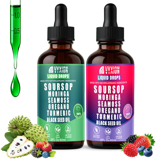 VYXION 10-in-1 Soursop Bitters Liquid Drops – Original & Mixed Berry