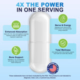 Magnesium Complex 900mg per Serving – High Absorption Magnesium Glycinate with Vitamin D3 K2 Zinc & B Vitamins – Sleep, Calm, Muscle & Nerve Support – 90 Capsules