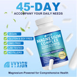 Magnesium Complex 900mg per Serving – High Absorption Magnesium Glycinate with Vitamin D3 K2 Zinc & B Vitamins – Sleep, Calm, Muscle & Nerve Support – 90 Capsules