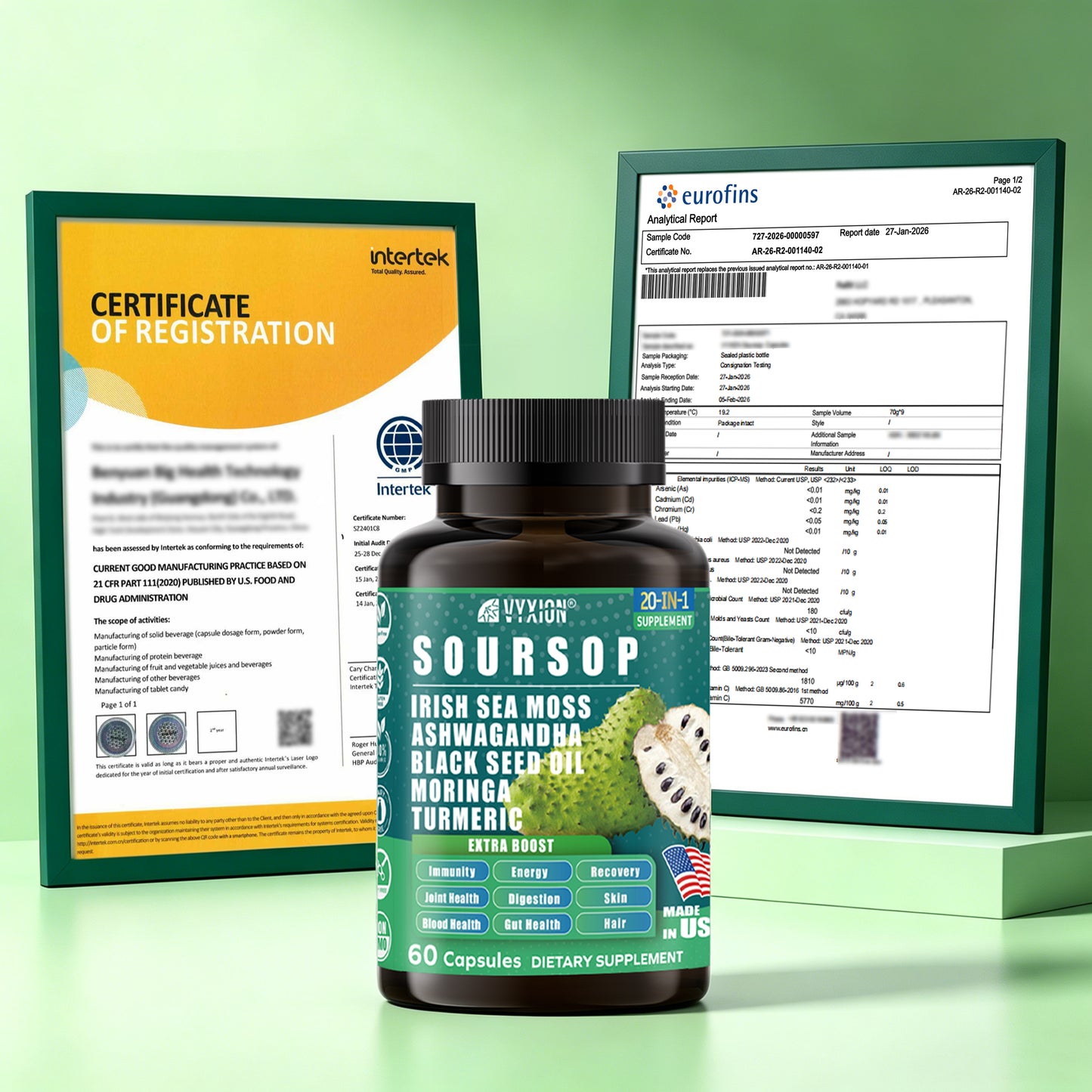 VYXION 20-in-1 Superfood Capsule Formula