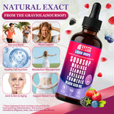 Soursop Bitters Liquid Drops 10 in 1 with Sea Moss, Ashwagandha | Original & Mixed Berry Flavor Combo | 2-Pack (2 Fl Oz Each) | Herbal Extracts for Overall Health | Vegan, Non-GMO, Gluten-Free