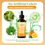Soursop Bitters Liquid Drops 10 in 1 with Sea Moss, Moringa, Turmeric, Black Seed Oil, Oregano, Ashwagandha | Herbal Extracts for Overall Health-Enhancing | Vegan, Non-GMO | 2 Fl Oz(Mango flavor)