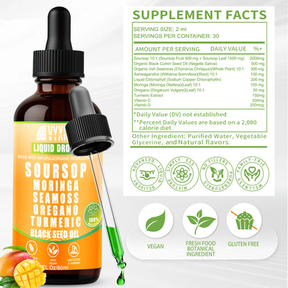 VYXION 10-in-1 Soursop Bitters Liquid Drops – Original, Mango & Mixed Berry