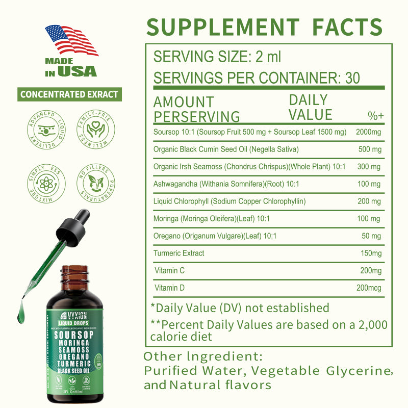 VYXION Pure Soursop 10-in-1 Liquid Drops