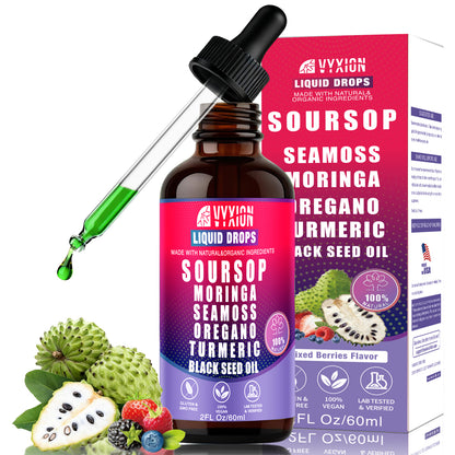 VYXION 10-in-1 Soursop Bitters Liquid Drops – Mixed Berry