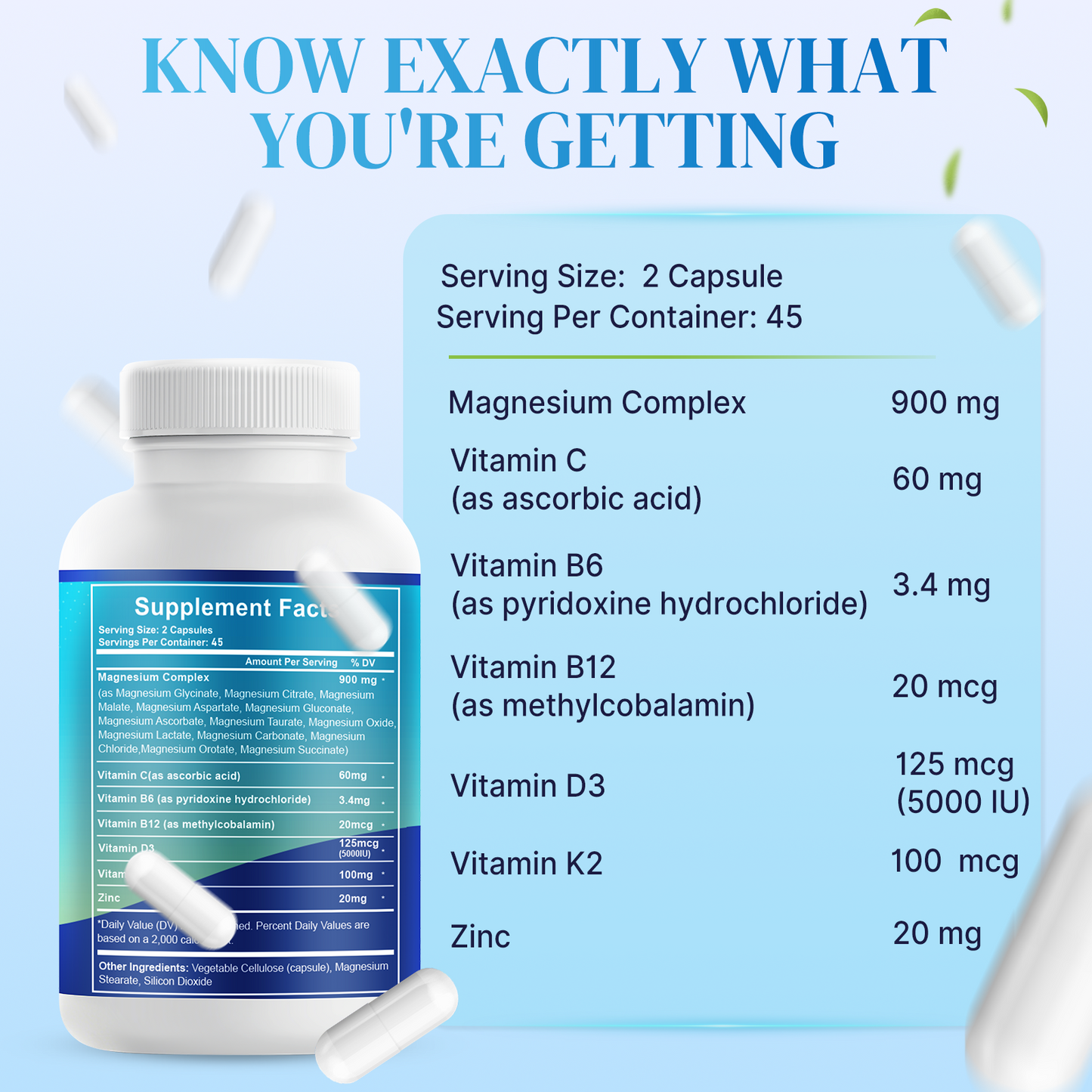 VYXION Magnesium Complex Capsules 900mg