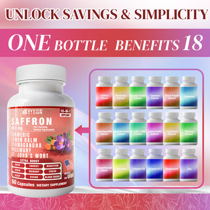VYXION Saffron Complex Capsules (18-in-1)
