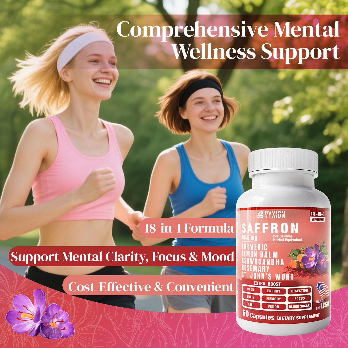 VYXION Saffron Complex Capsules (18-in-1)