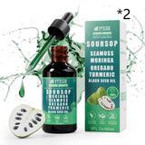 VYXION Pure Soursop 10 in 1 Liquid Drops Extract - Seamoss,Moringa,Black Seed Oil,Turmeric,Oregano Liquid Drops - One Dietary Supplement,Healthcare,Fitness,Natural Wellness Blend