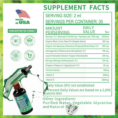 VYXION Pure Soursop 10 in 1 Liquid Drops Extract