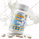 VYXION Bovine Colostrum 8 in 1 Capsules Supplement 1000mg - 40% IgG Bovine Colostrum - Gut, Bone, Exercise, Immune - 60 Capsules